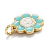 Brass Enamel Charms X-KK-O135-01E-3