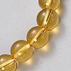 Natural Citrine Beaded Stretch Bracelets BJEW-Q692-48-10mm-3