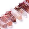 Natural Hematoid Quartz Beads Strands G-G805-G04-2