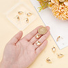 ARRICRAFT 10Pcs Teardrop Brass Stud Earring Findings KK-AR0004-05-3