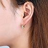 Brass Clip-on Earring Converters Findings KK-Q115-G-NF-5
