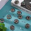 12 Sets 3 Colors Alloy Decorative Rivets FIND-GF0006-34-4