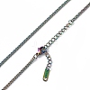 Ion Plating(IP) 304 Stainless Steel Curb Chain Necklace for Men Women NJEW-K245-015E-2