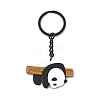 Cute Bamboo Panda Acrylic Pendant Keychain KEYC-C002-01-2