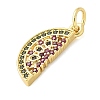 Brass Micro Pave Cubic Zirconia Pendants KK-S511-03G-G-2