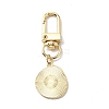 Smiling Face Enamel Pendant Decorations LS-KEYC-WH0036-08LG-02-2
