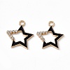 Alloy Rhinestone Pendants PALLOY-P287-09G-02-2