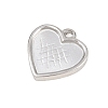 304 Stainless Steel Pendant Cabochon Settings LS-STAS-L313-02P-2
