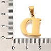 Ion Plating(IP) 304 Stainless Steel Rhinestone Pendants STAS-U035-01G-D-3