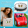 6 Sheets 3 Colors Paper Picture Stickers STIC-PH0001-04-5