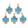 Real 18K Gold Plated Brass Pendants KK-N233-172A-01C-1