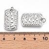 Brass Micro Pave Cubic Zirconia Pendants KK-N254-242P-3