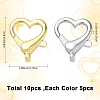 10Pcs 2 Colors Alloy Lobster Claw Clasps FIND-YW0009-35-2