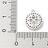 Rack Plating Brass Micro Pave Clear Cubic Zirconia Pendant Cabochon Setttings LS-KK-L224-048P-3