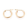 304 Stainless Steel Hoop Earrings EJEW-T048-25A-G-1