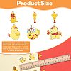 24Pcs 6 Styles New Year's Day Alloy Enamel Pendants ENAM-FS0004-29-4