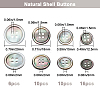 42Pcs 4 Styles 4-Hole Natural Black Lip Shell Buttons SHEL-BBC0001-17-2