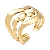 304 Stainless Steel Cuff Bangles for Women SA-CBAEBCF-01G-B-4