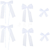 30Pcs 3 Styles Bowknot Polyester Ornament Accessories DIY-SP0004-78-6