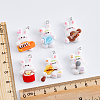 60Pcs 6 Style Music Theme Opaque Resin Pendants RESI-DC0001-06-3