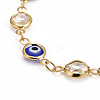 Brass Link Chain Necklaces NJEW-JN03453-4