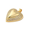 Mother's Day Brass Micro Pave Clear Cubic Zirconia Pendants FIND-Z041-20E-2