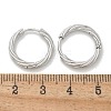 304 Stainless Steel Twist Hoop Earrings for Women EJEW-A130-02B-P-3