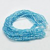 Electroplate Glass Beads Strands X-EGLA-D018-8x8mm-41-2