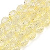 Crackle Transparent Glass Beads Strands GLAA-N068-06A-07-1
