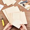 Olycraft 12Pcs 4 Style Basswood Veneer Pieces DIY-OC0009-19-3