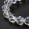 Transparent Glass Beads Strands GLAA-F114-02A-10-4