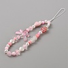 Resin Beaded Mobile Phone Lanyard Wrist Strap HJEW-WH0068-10-2