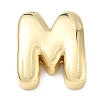 Brass Initial Beads KK-B167-27G-01M-1