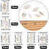 60Pcs 6 Style Brass Micro Pave Clear Cubic Zirconia Link Connectors ZIRC-NB0001-86-2