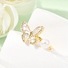 Adjustable Brass Micro Pave Cubic Zirconia Enamel Finger Rings CU-CBABA66-07B-G-3