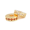 Brass Micro Pave Cubic Zirconia Beads KK-H533-01G-04-2