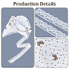 2Pcs 2 Styles Lace Triming Cloth Headbands for Women OHAR-CY0001-17-6