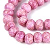 Opaque Baking Paint Glass Beads Strands GLAA-Q110-03A-05-3