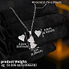 Brass Clear Cubic Zirconia Pendant Necklace & Stud Earrings Sets for Women FS-WGA251C-04-1