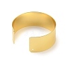 Brass Plain Wide Cuff Bangles BJEW-D039-03G-2