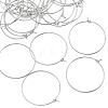 SHEGRACE Brass Hoop Earrings Findings XGR0005P-70P-1