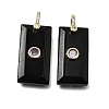 Natural Obsidian Pendants GG-CBA7610-05G-03-1
