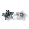 Two-tone Opaque Acrylic Bead Caps OACR-G034-05A-2