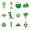 24Pcs 12 Styles Alloy Enamel Pendants ENAM-TA0009-07-2