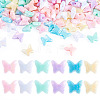 100Pcs UV Plating Opaque Acrylic Beads OACR-TADJ0001-11-1