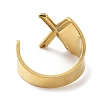 Real 18K Gold Plated 304 Stainless Steel Initial Letter Open Cuff Rings RJEW-L109-007G-X-3