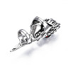 Dragon Armour Alloy Full Finger Ring with Rhinestone RJEW-T009-22AS-3