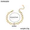 304 Stainless Steel Cable Chain Bracelets X-STAS-OY012-97G-2
