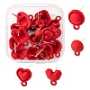 20Pcs 5 Style Spray Painted Alloy Stud Earrings Findings FIND-LS0001-67-4