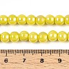 Electroplate Opaque Glass Beads Strands GLAA-T032-P6mm-AB16-4